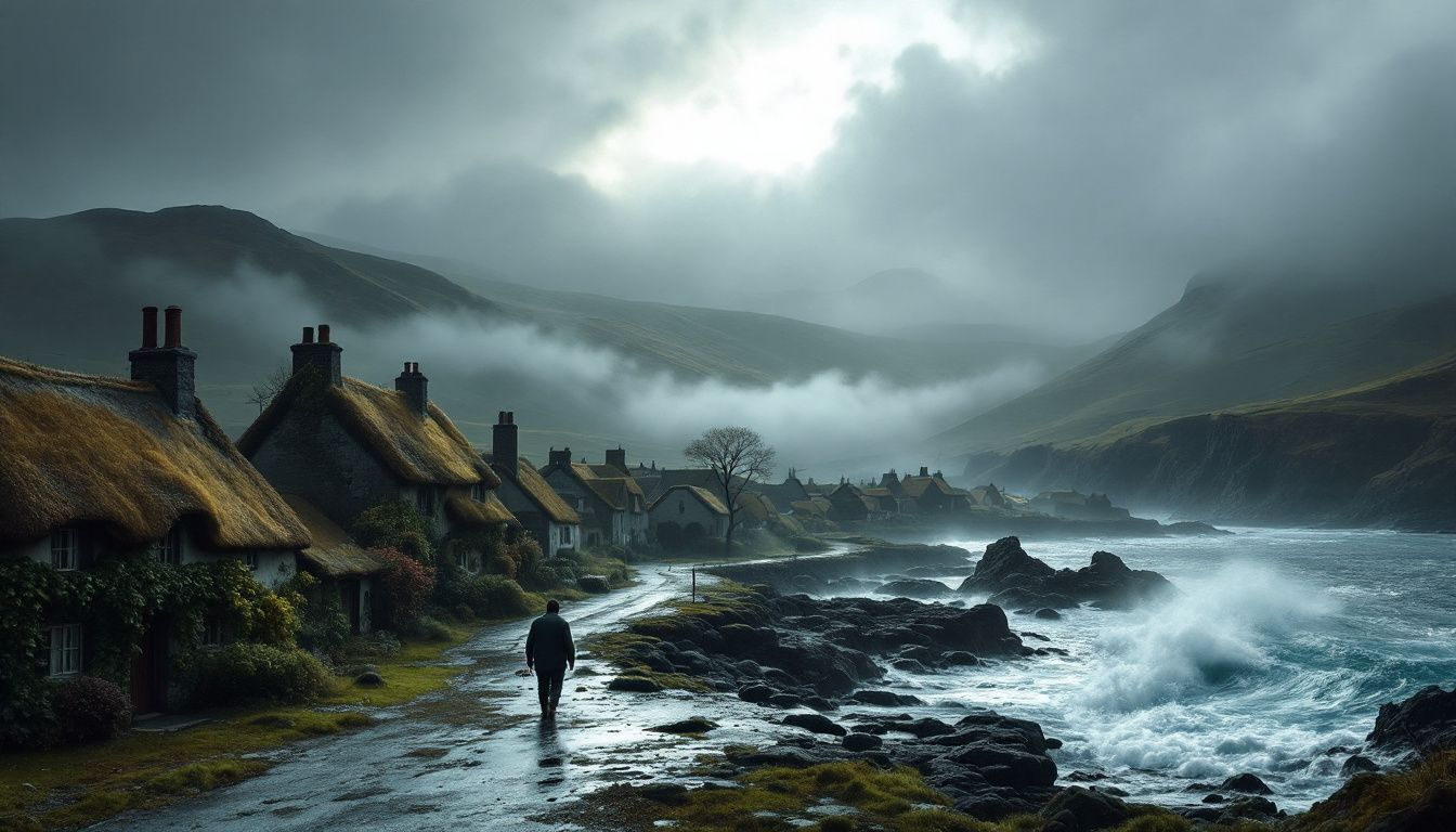 A historic view of Carnlough showcasing its rich heritage.